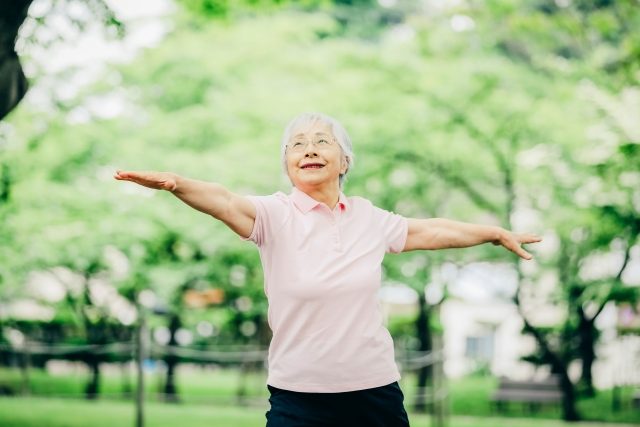 老人の運動
